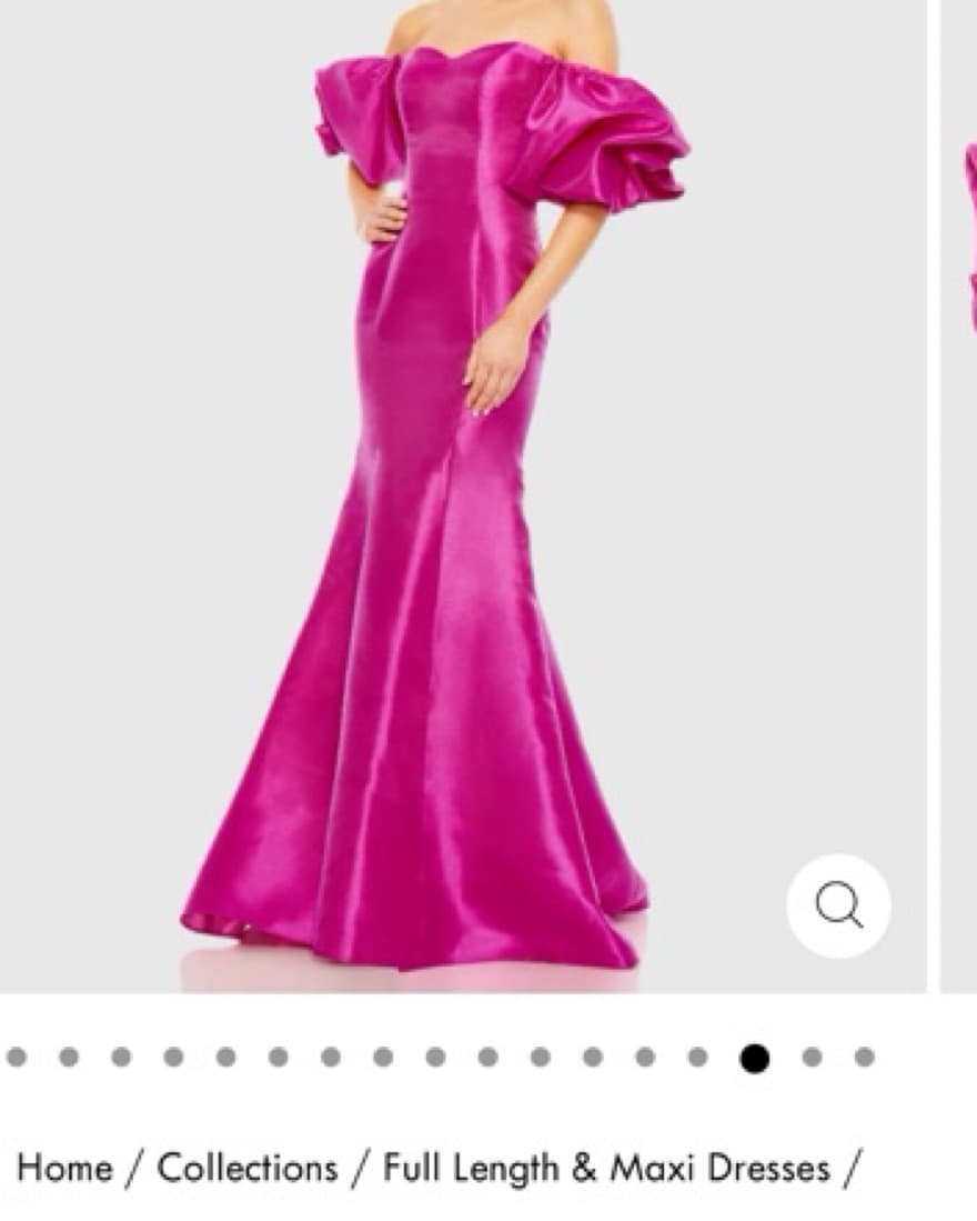 Mac Duggal Pink Off The Shoulder Dress - Image 4
