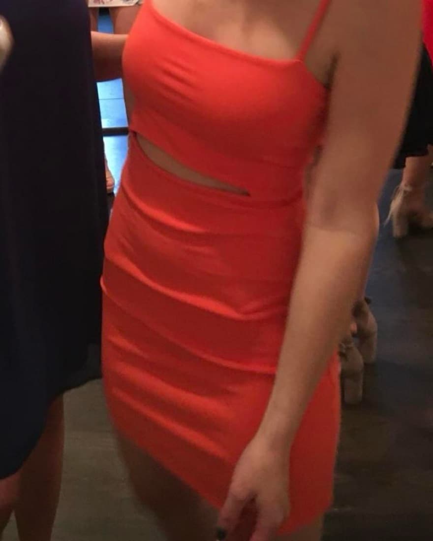 Susana Monaco salmon dress - Image 3