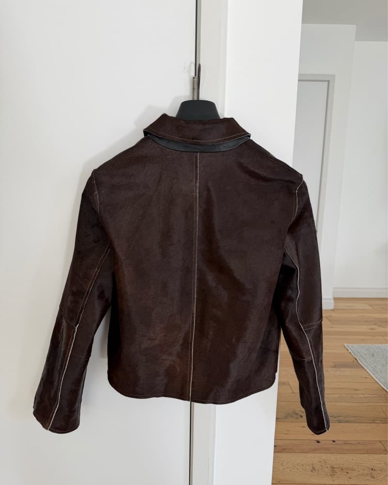 Samsoe Samsoe SALYLO LEATHER JACKET - Image 3