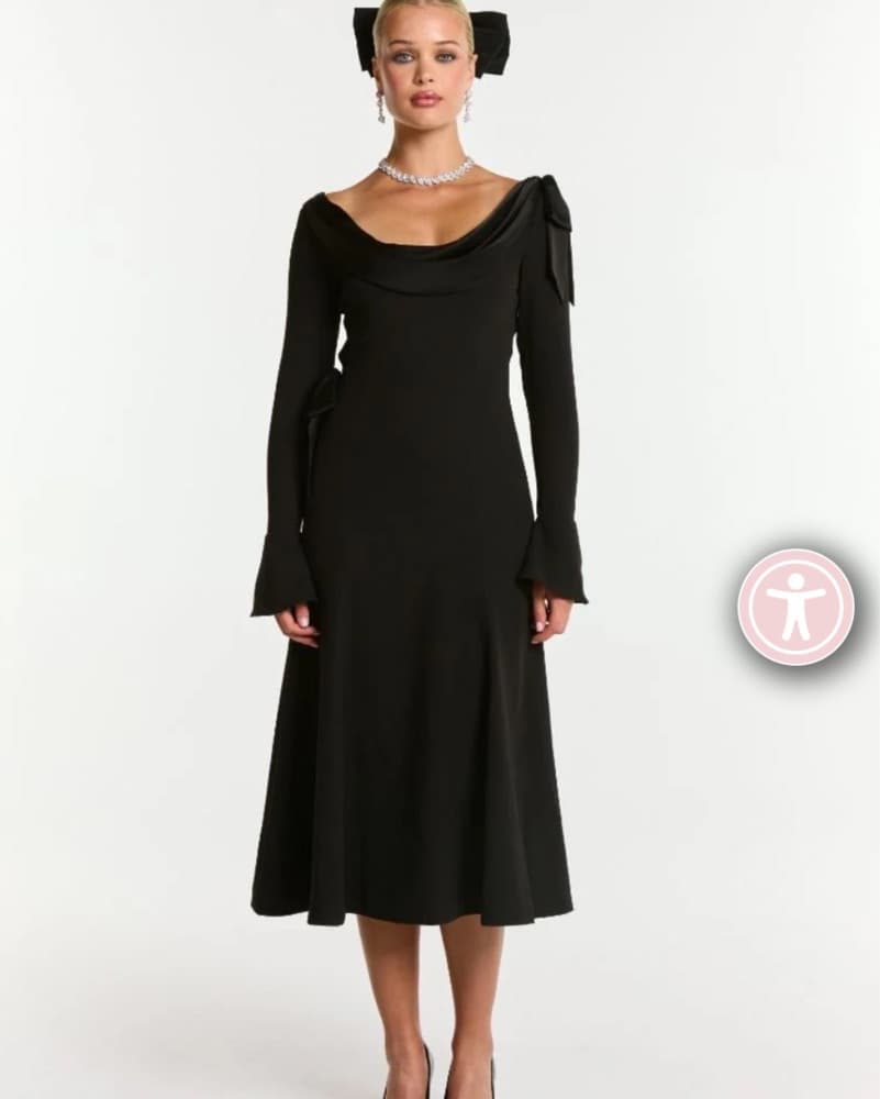 Nana Jacqueline Black Dress - Image 2