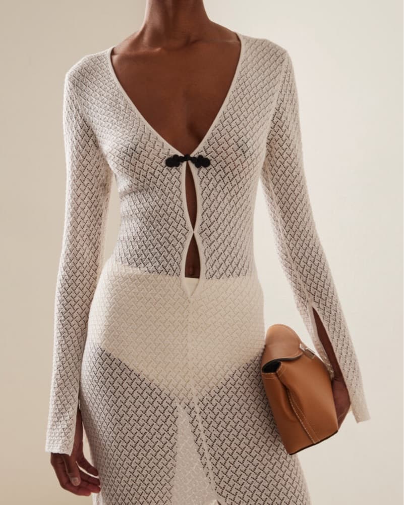 Moda Operandi White Maxi Dress/ Coverup - Image 4