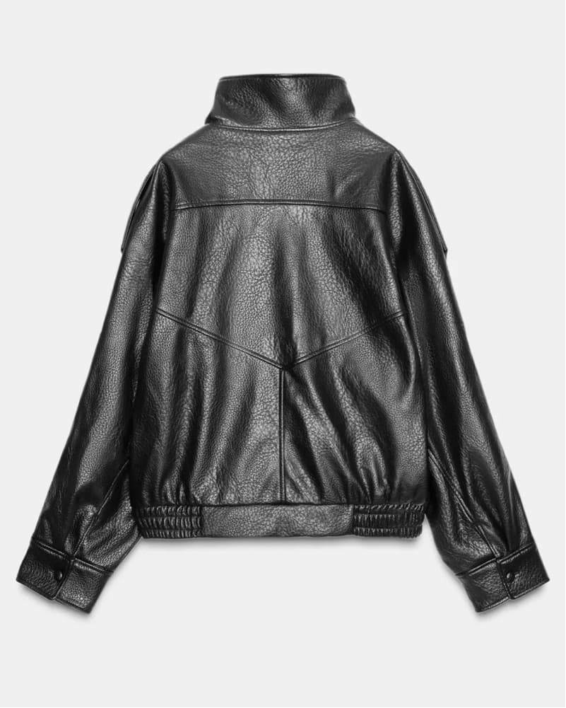 Zara Leather Moto Jacket - Image 3