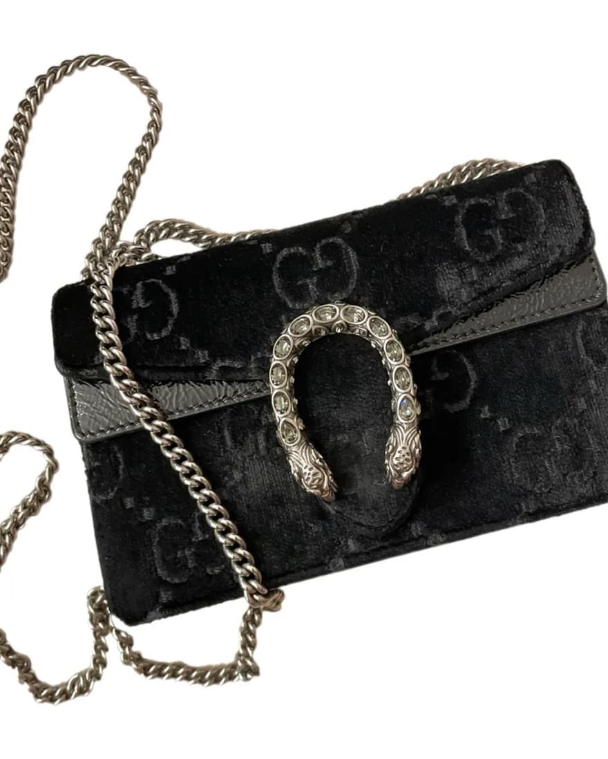 Mini Monogram Velvet Horsebit Gucci Mini - Image 5
