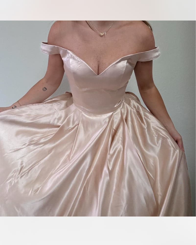 Pink Champagne Powder Pink Ball Gown - Image 1