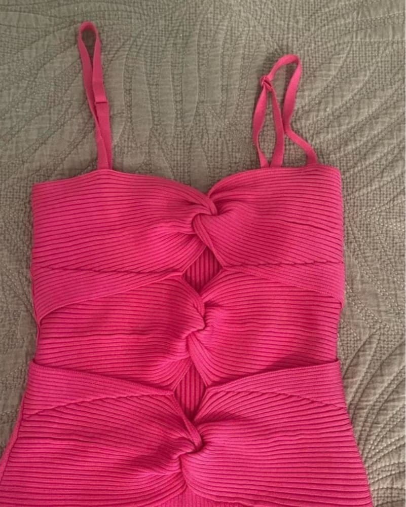 Cult Gaia Pink Mini Dress - Image 3