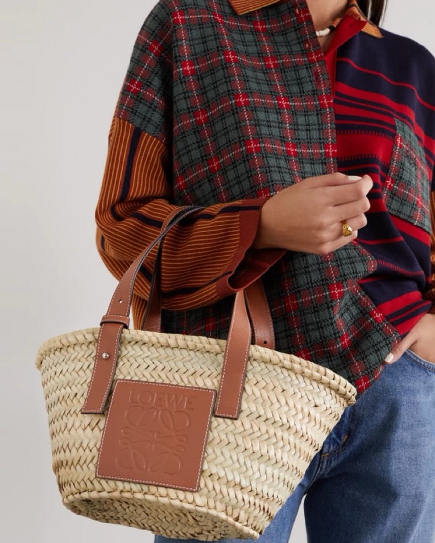 Loewe Small Raffia Tote  - Image 2