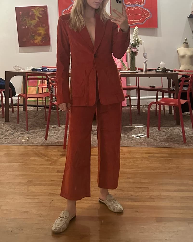 Rust Color Corduroy Set - Image 4