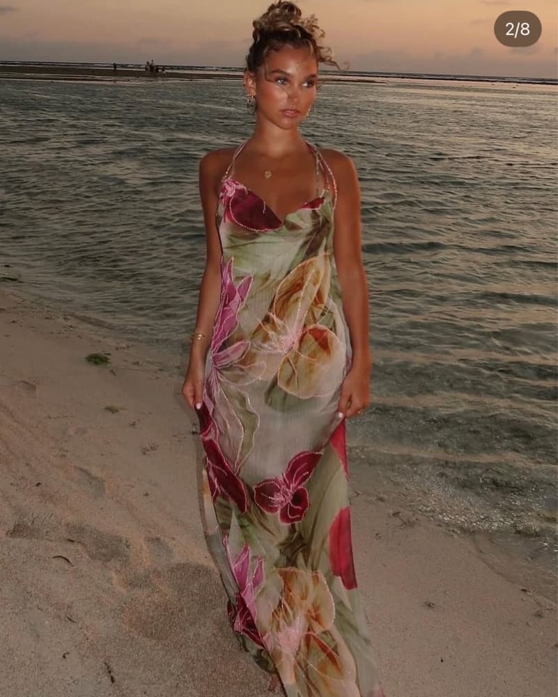 Jaded London Dahlia Floral Dress - Image 1