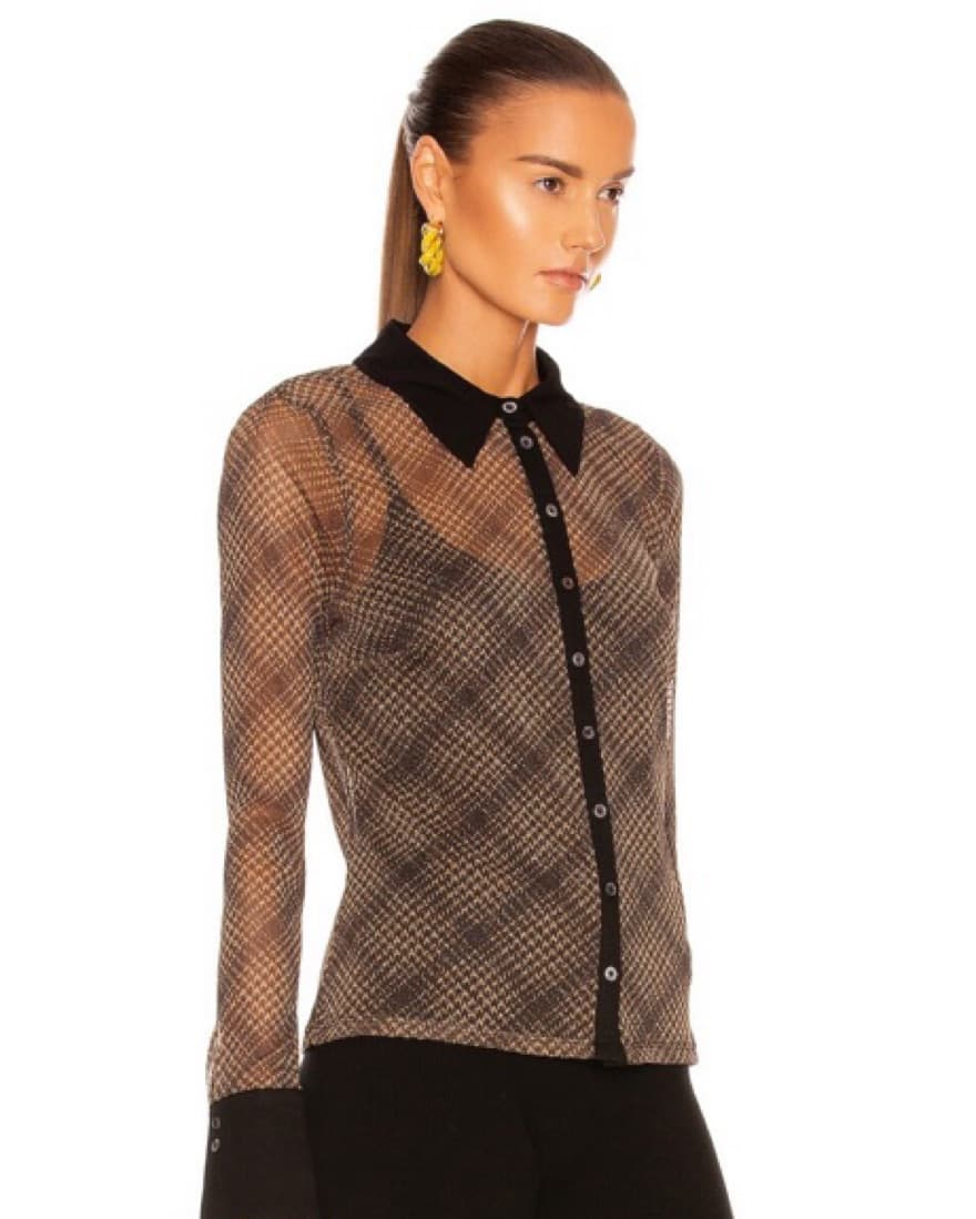 Jonathan Simkhai Tia Shimmer Button Down - Image 2