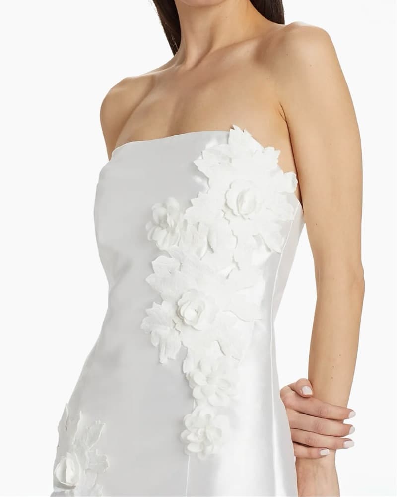 Elegant Floral Embellished Dress - Image 2