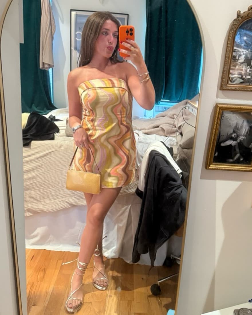 Strapless Mini Dress - Image 1