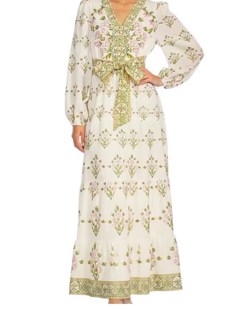Elegant Floral Maxi Dress - Image 4