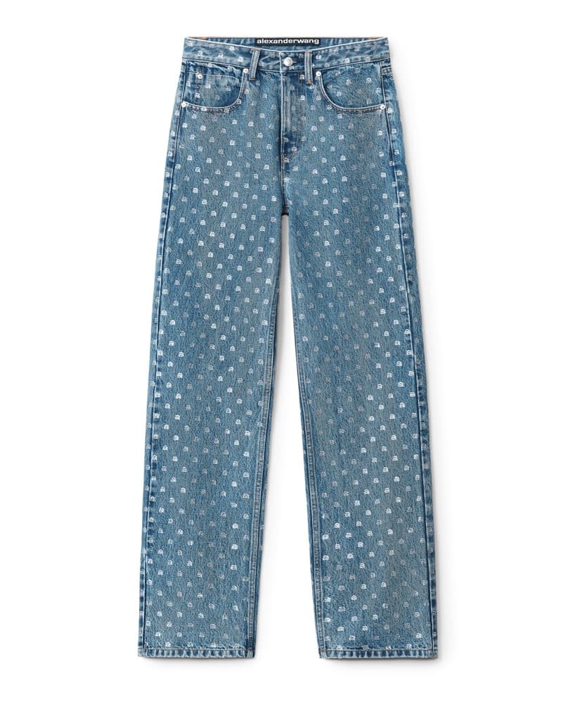 Alexander Wang Embellished Crystal Logo - Image 2