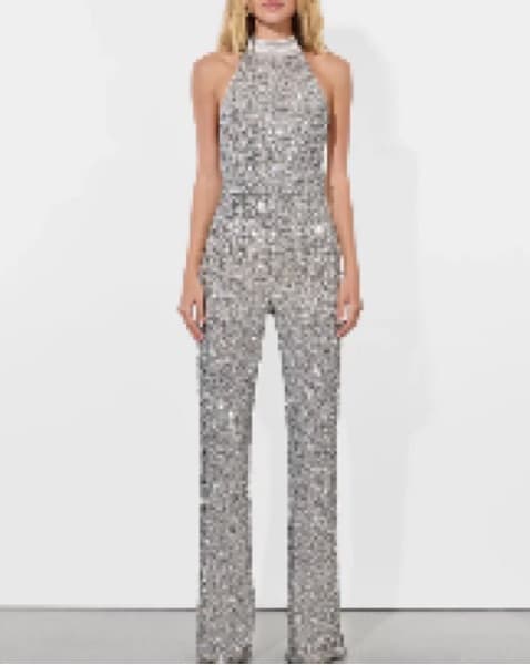 Alice & Olivia Cataline Sequin Jumpsuit - Image 5