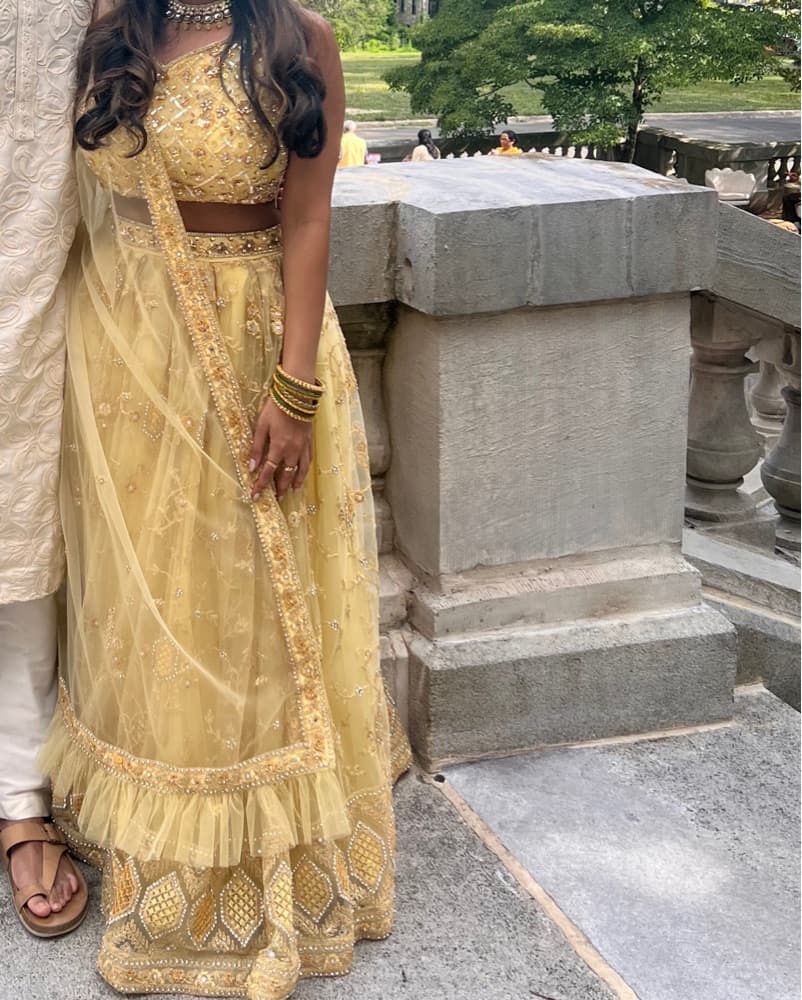 Yellow Lehenga Perfect for Haldi - Image 2