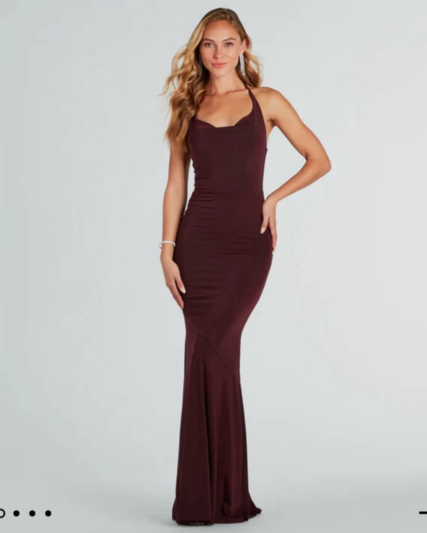 Windsor burgundy Mermaid Maxi dress - Image 1