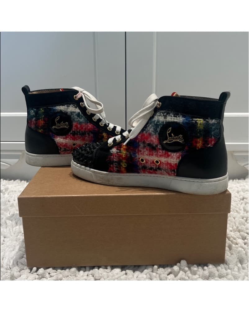 Multi Colored Louboutin Spike High Tops - Image 2
