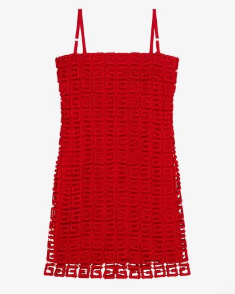 Red Givenchy Knit Dress - Image 2