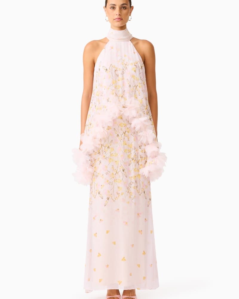 ELLIATT Tulsia Floral Cape Maxi Dress - Image 1
