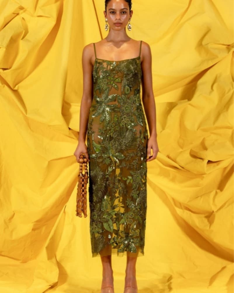 Cult Gaia Sequined Midi Dress - Image 1