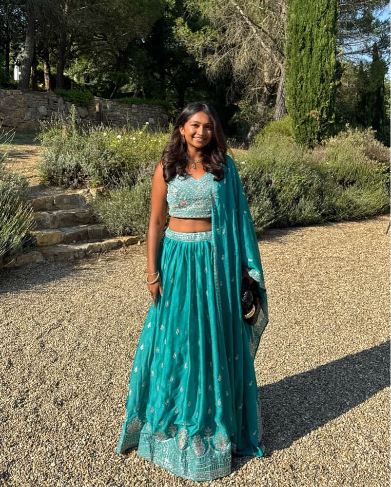 Turquoise/Blue Indian Lehenga - Image 1