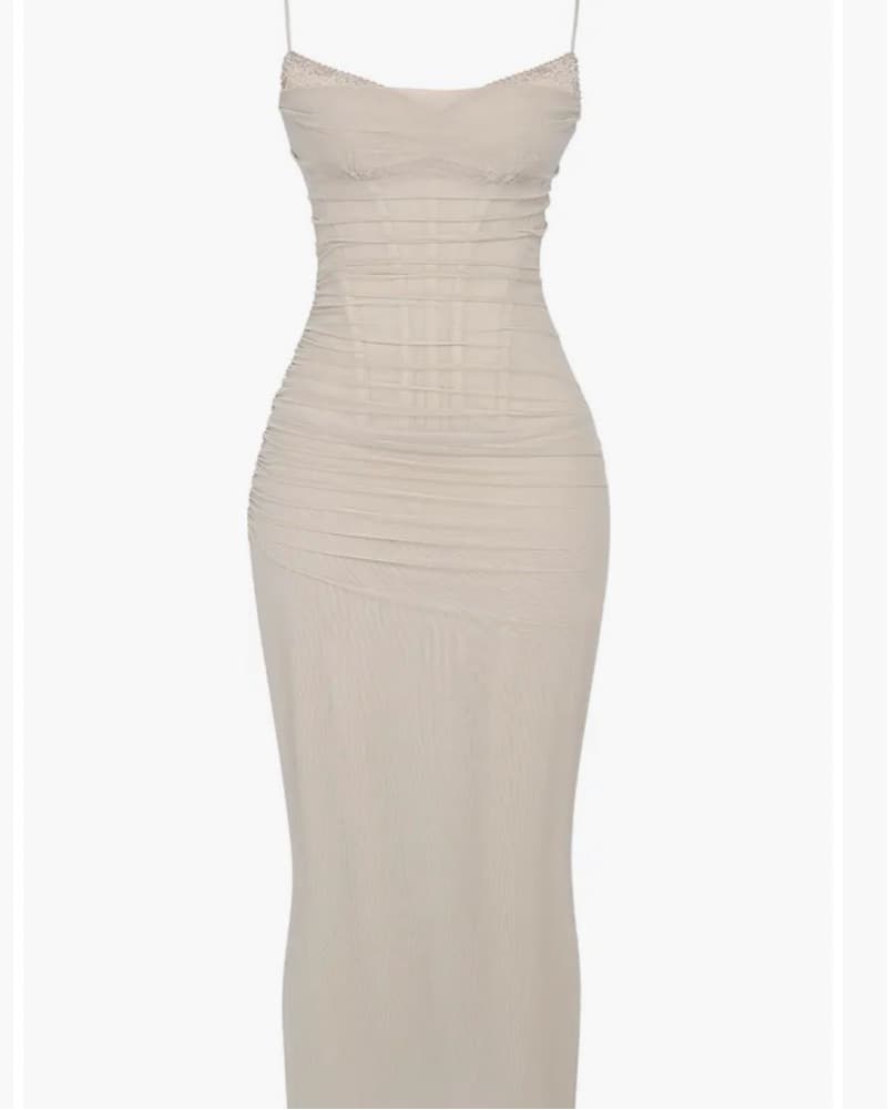 Nalini Mesh Corset Cocktail Dress - Image 3
