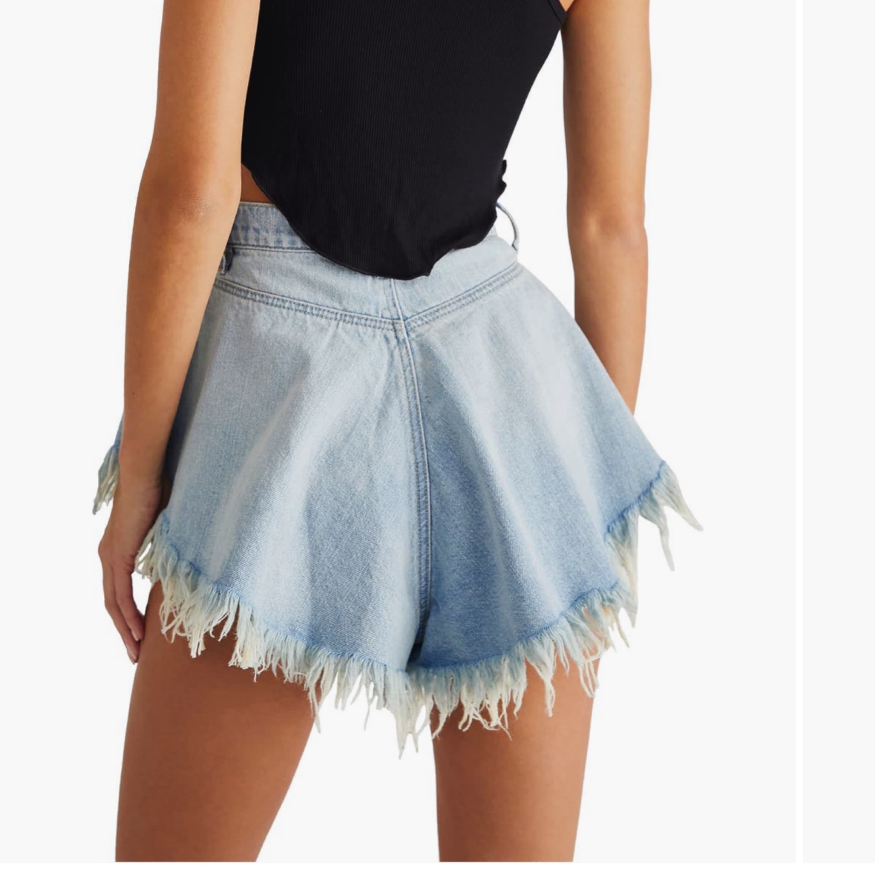 Free People Harlie Denim Shorts - Image 2