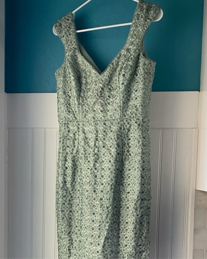Mint Green Mermaid Full-length Gown - Image 6