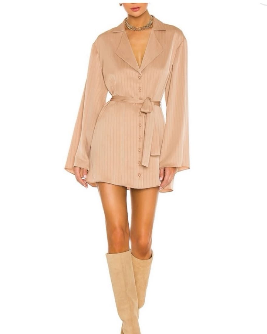 LPA Dress Shirt With Waist Tie - Image 1