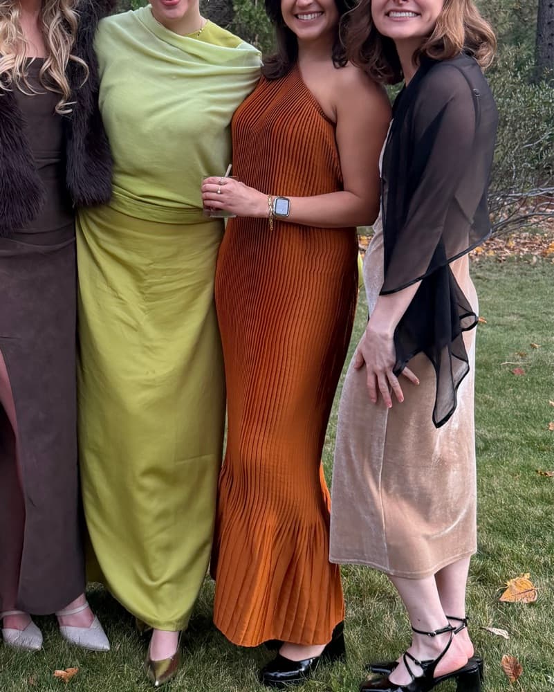 Burnt Orange Tome Dress - Image 2