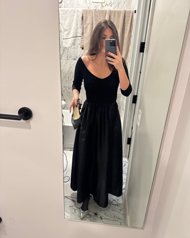 Tuckernuck Black Dupioni Clea Dress - Image 4