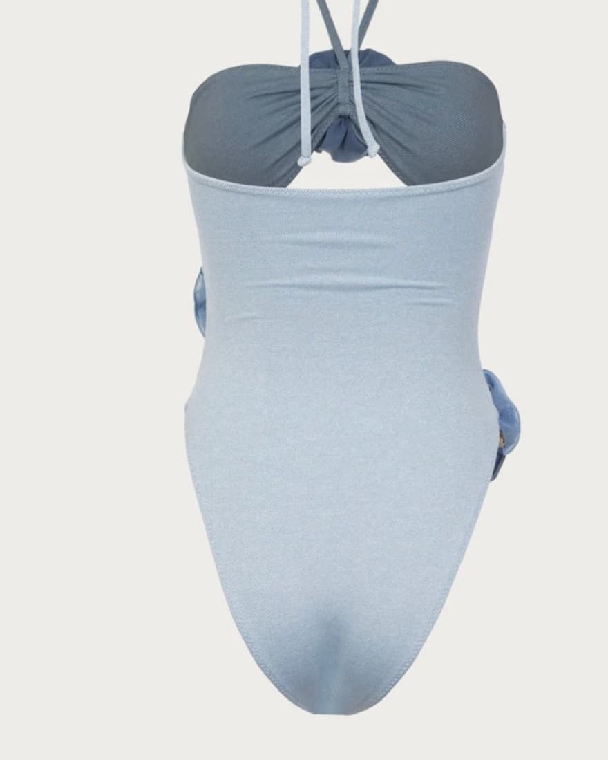 SAME Rose Cut One Piece (Denim/Denim) - Image 2