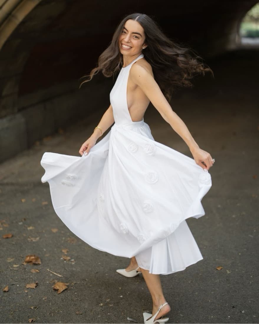 $2,000 *RARE* Prada White Rosette Dress - Image 5