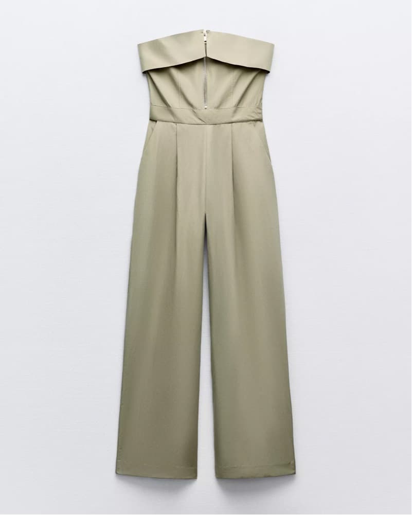 Zara Strapless Zipper Jumpsuit - Image 1