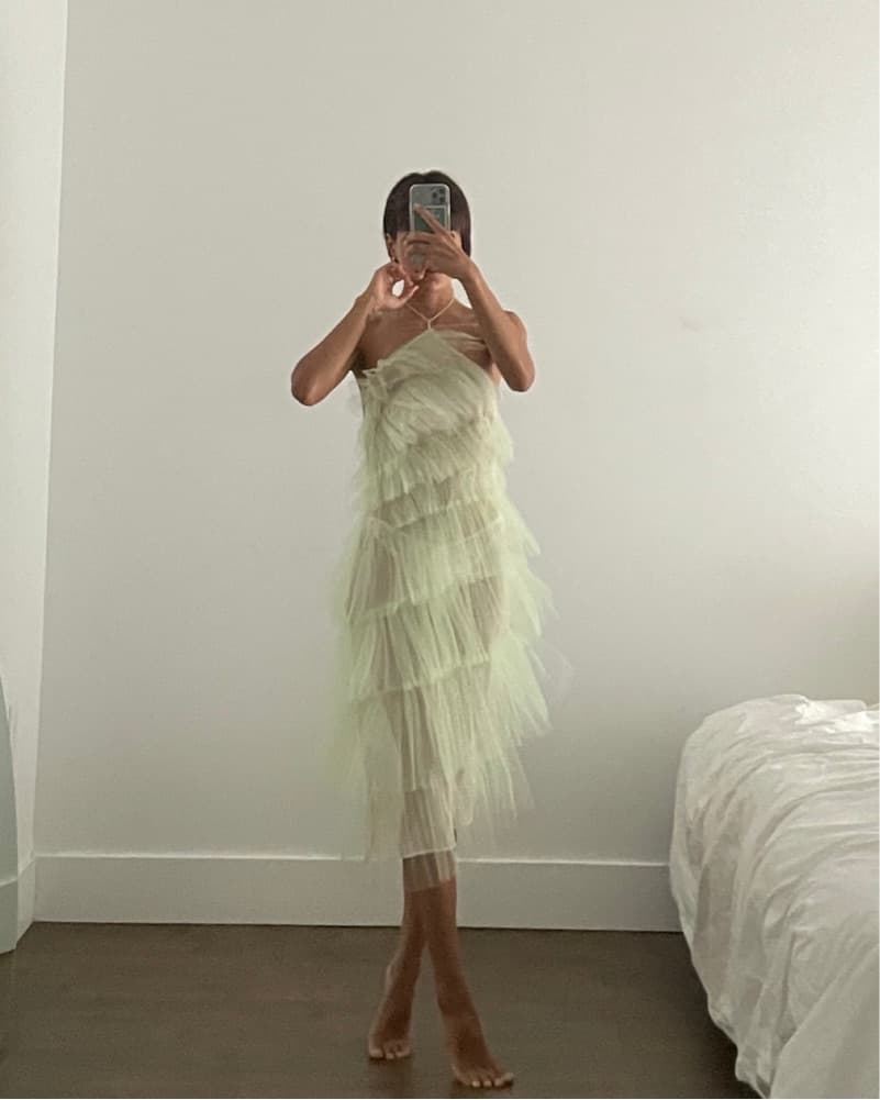 Kai Dress Pistachio The Bar - Image 1