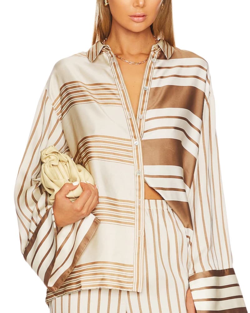 L’academie Stripe Silk Shirt - Image 2
