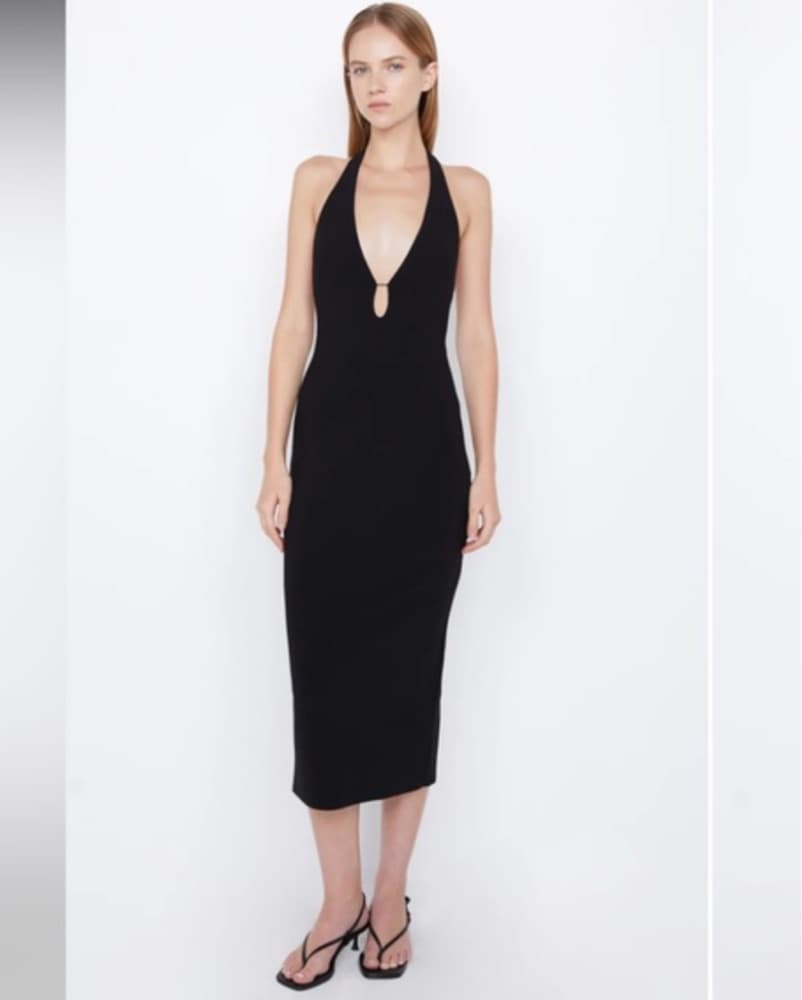 Bec & Bridge Black Halter Dress - Image 4