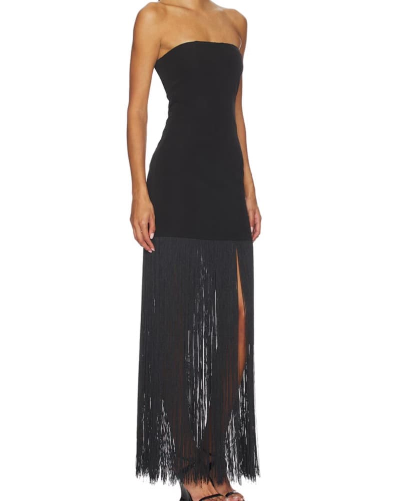 Revolve Marissa Fringe Dress in Black - Image 2