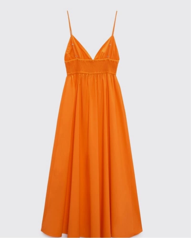 Sold Out Zara Long Orange Dress  - Image 3