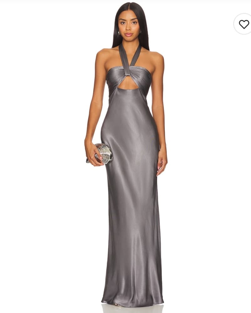 Graphite Long Formal Dress - Image 1