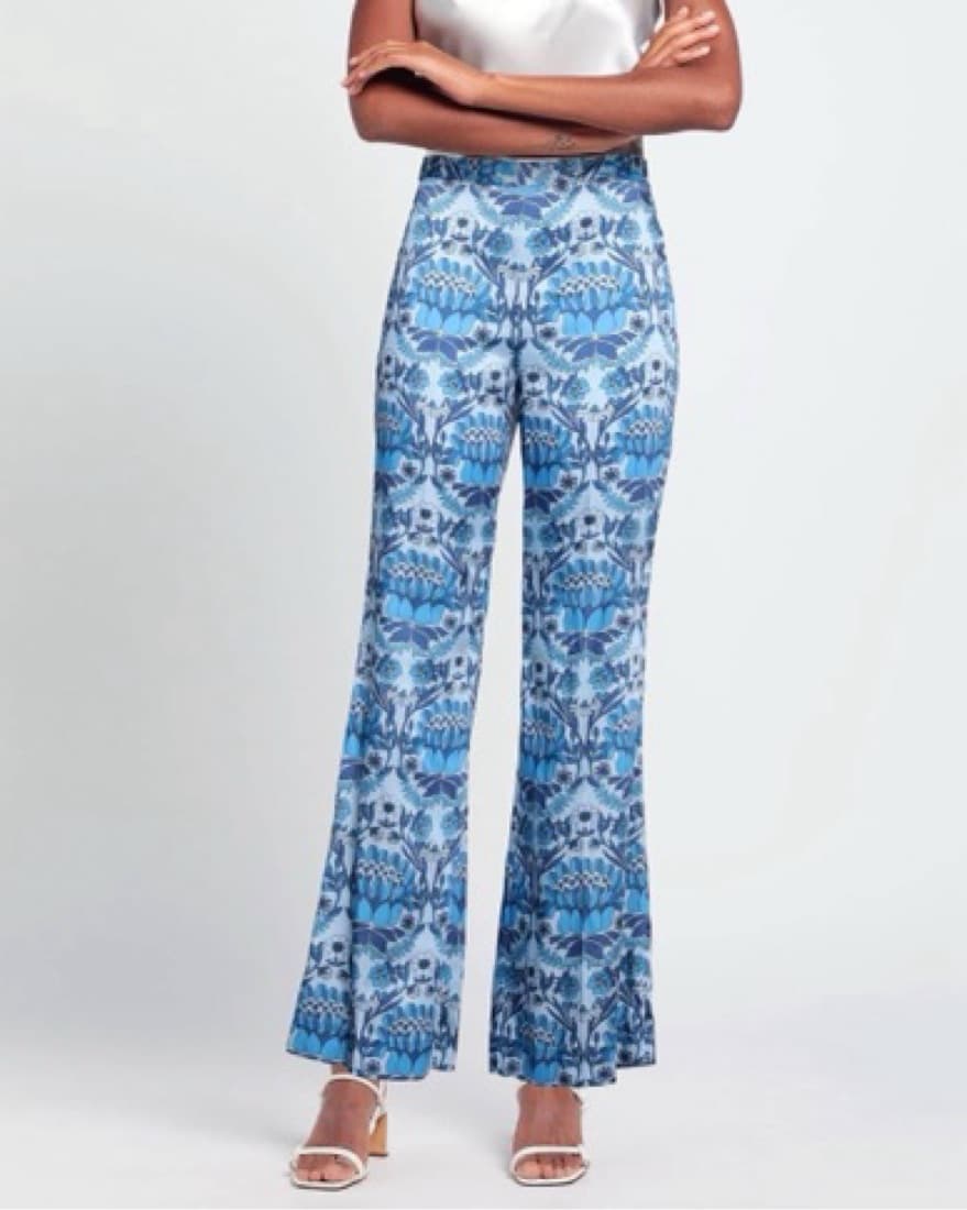 Sandro Silk Blue Paisley Set  - Image 4