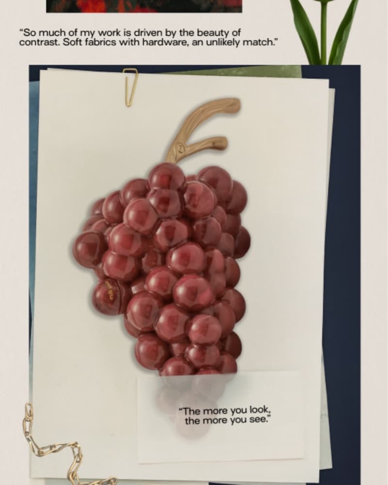 Cult Gaia grape clutch - Image 3