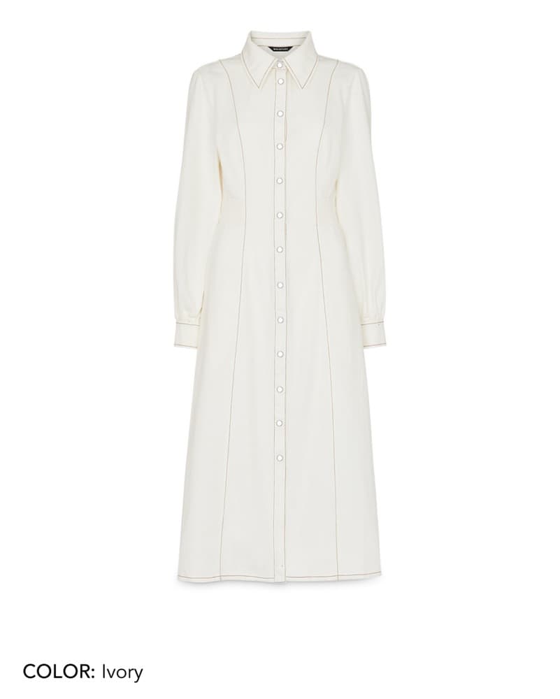 Whistles Harlowe Denim Midi Dress - Image 2