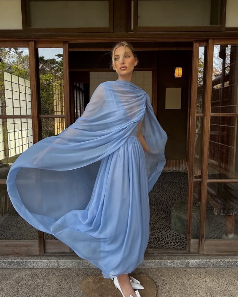Helsa Sabine Silk Chiffon Dress - Image 1