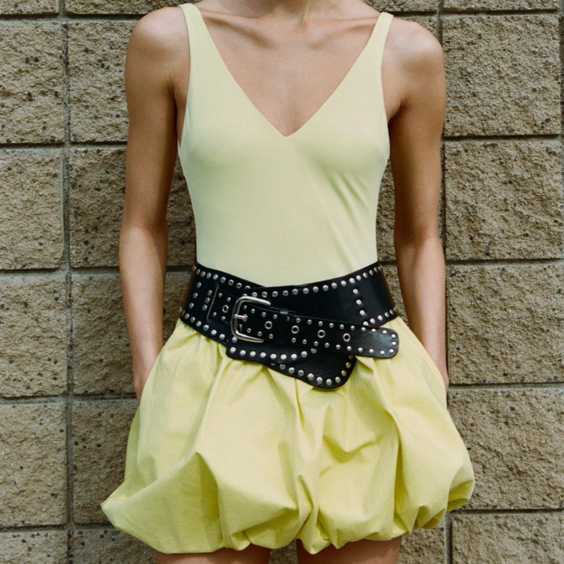 Zara Balloon Skirt Mini Dress - Image 1