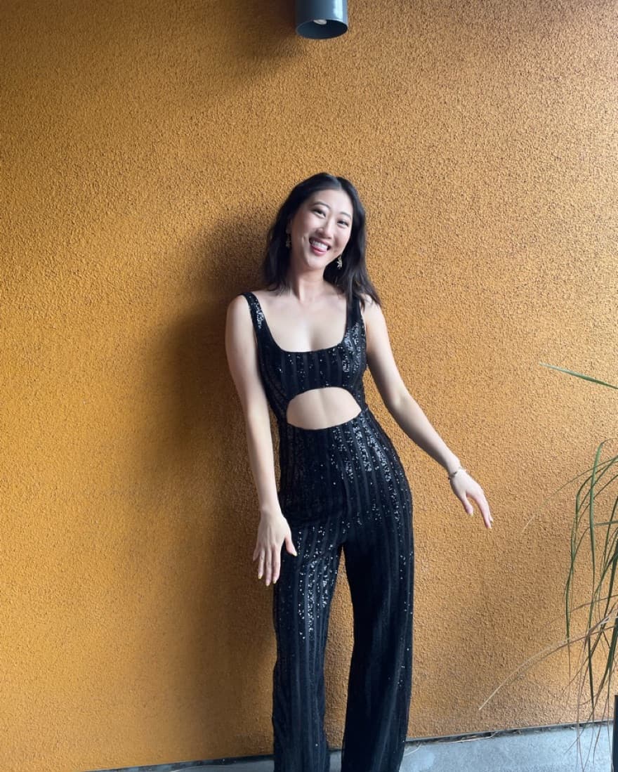 Hello Molly Black Sequin Jumpsuit - Image 3