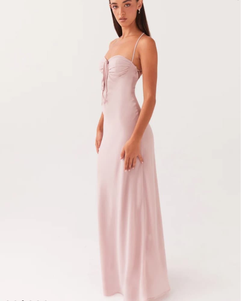 Elegant Blush Slip Dress - Image 2
