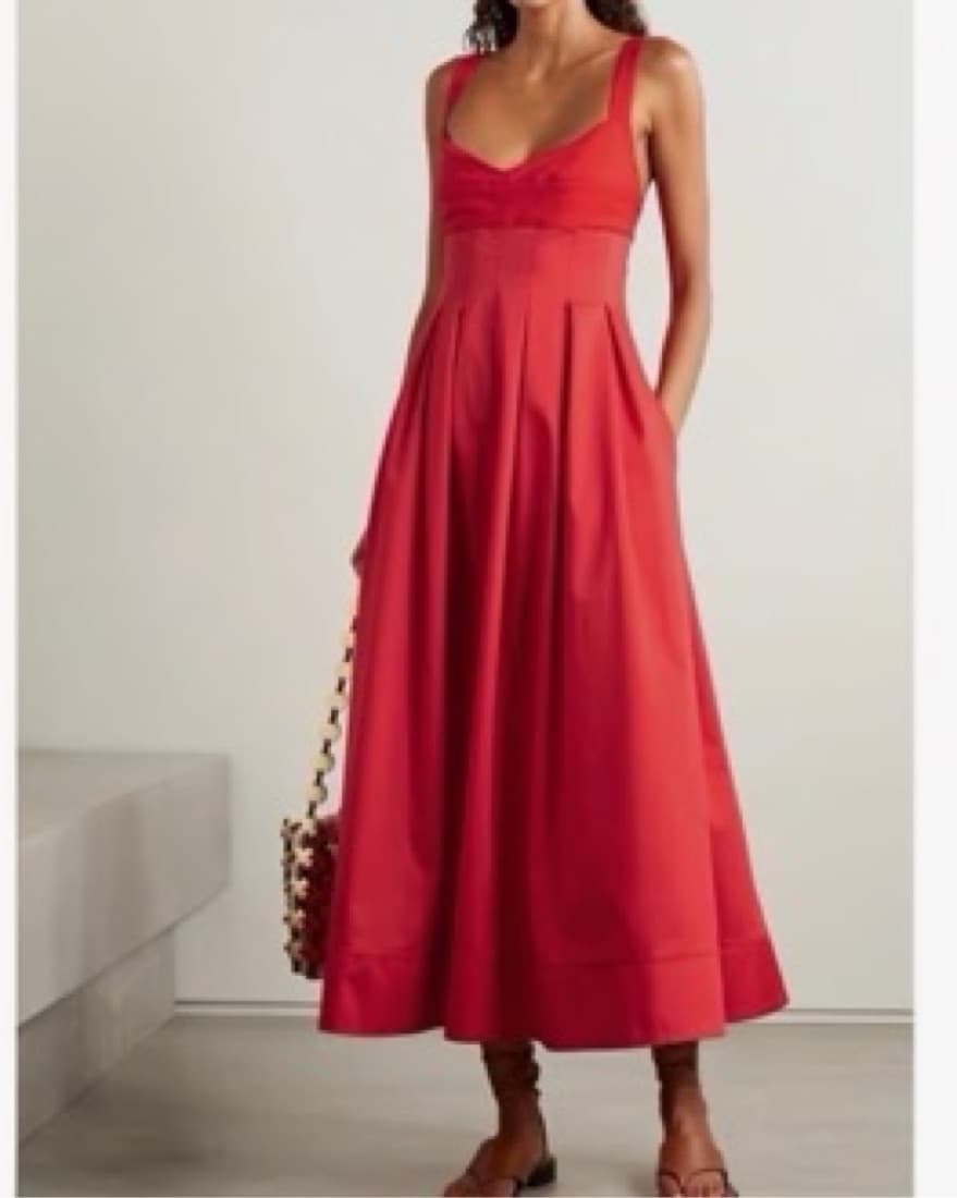 La Ligne Pleated Cutout Maxi Dress - Image 1