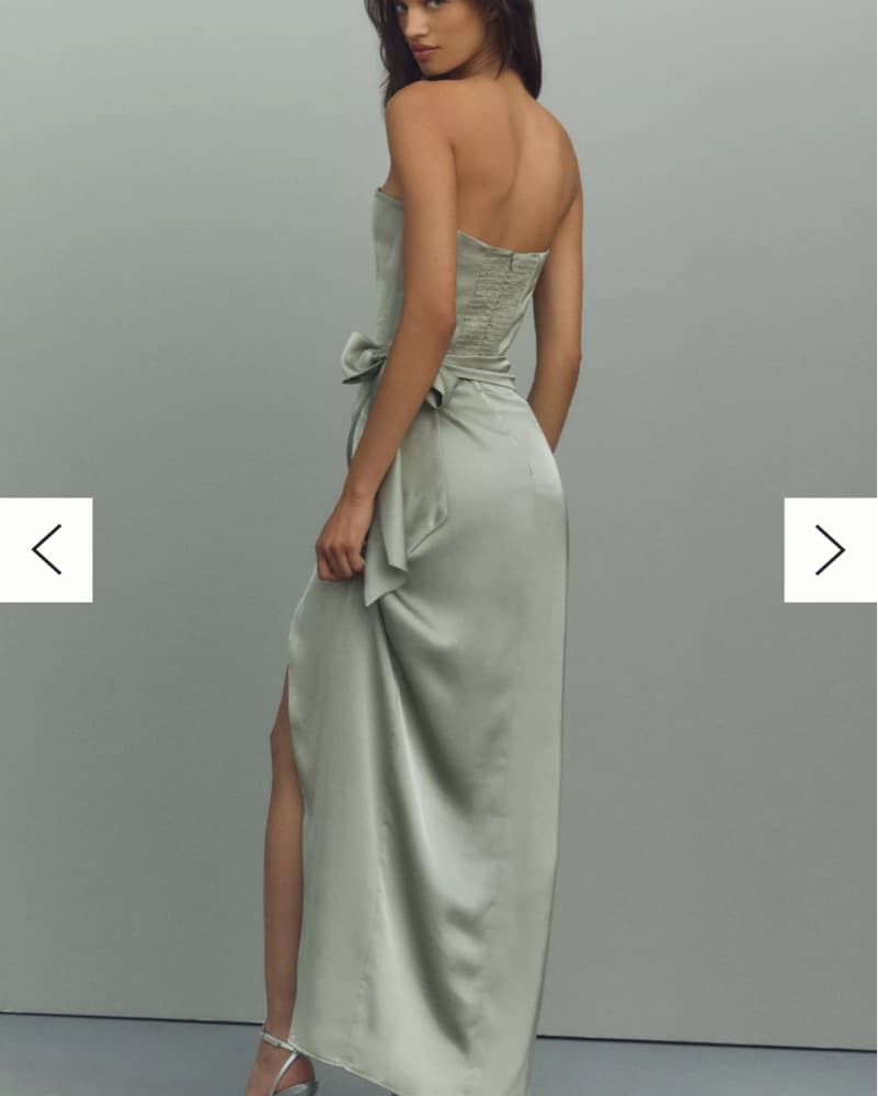 V. CHAPMAN JUNE CORSET FRONT-SLIT GOWN - Image 2