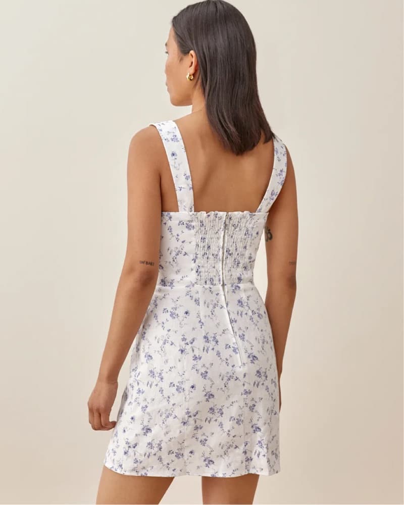 Reformation Floral Elettra Linen Mini - Image 3